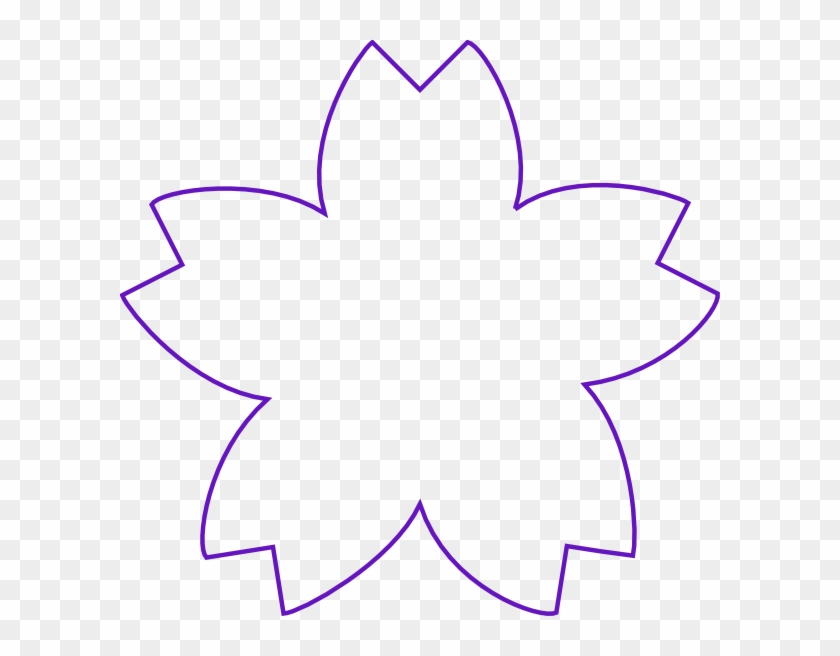 Flower Shape Purple Clip Art At Clker - Flower Shape #83403