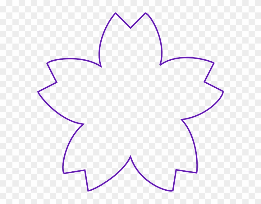 Flower Shape Purple Clip Art At Clker - Flower Shape #83403