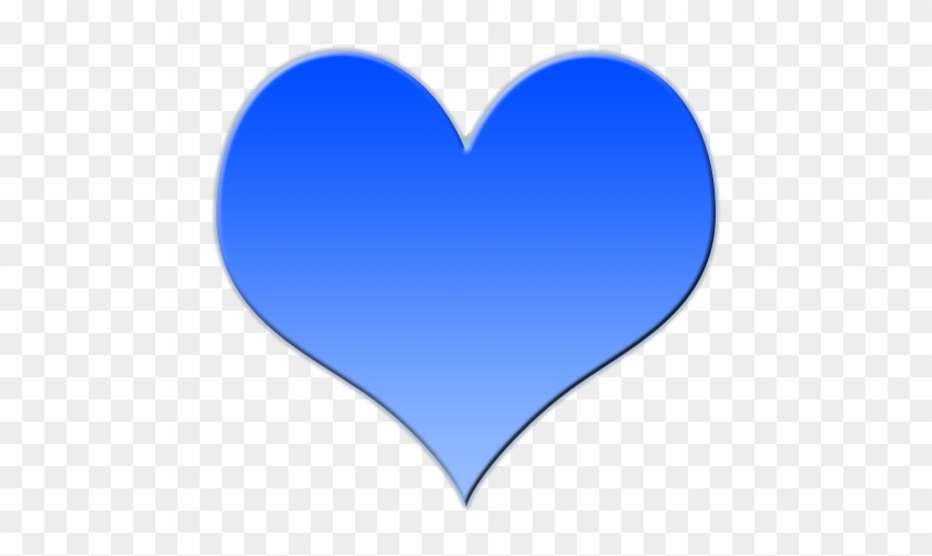 Heart-shaped Clipart Blue - Big Blue Love Heart #83450