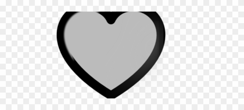 Grey Heart Clip Art, Solid Dark Grey Heart Clip Art - Clip Art #83495