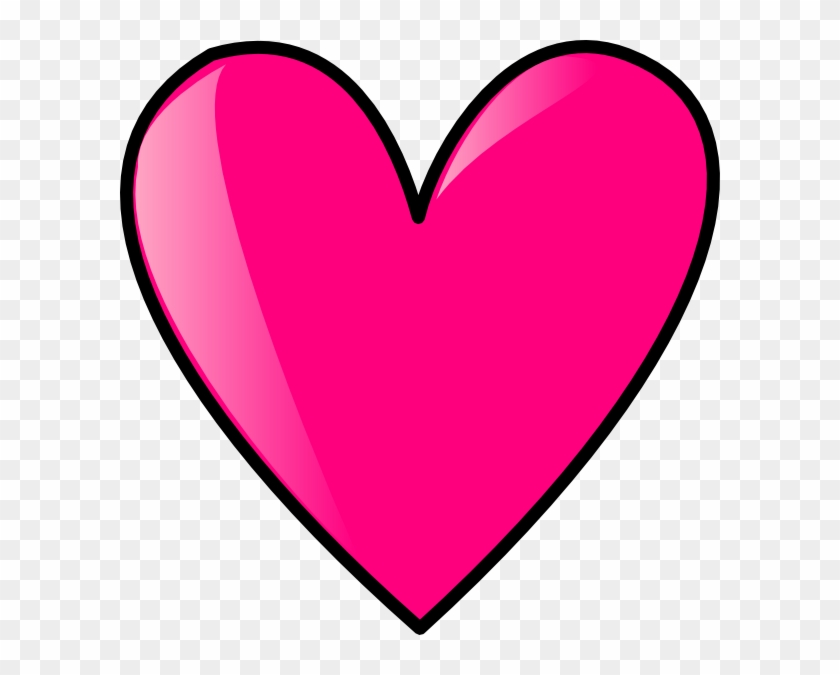 Hot - Pink - Heart - Clipart - Hot Pink Heart Clipart #83524