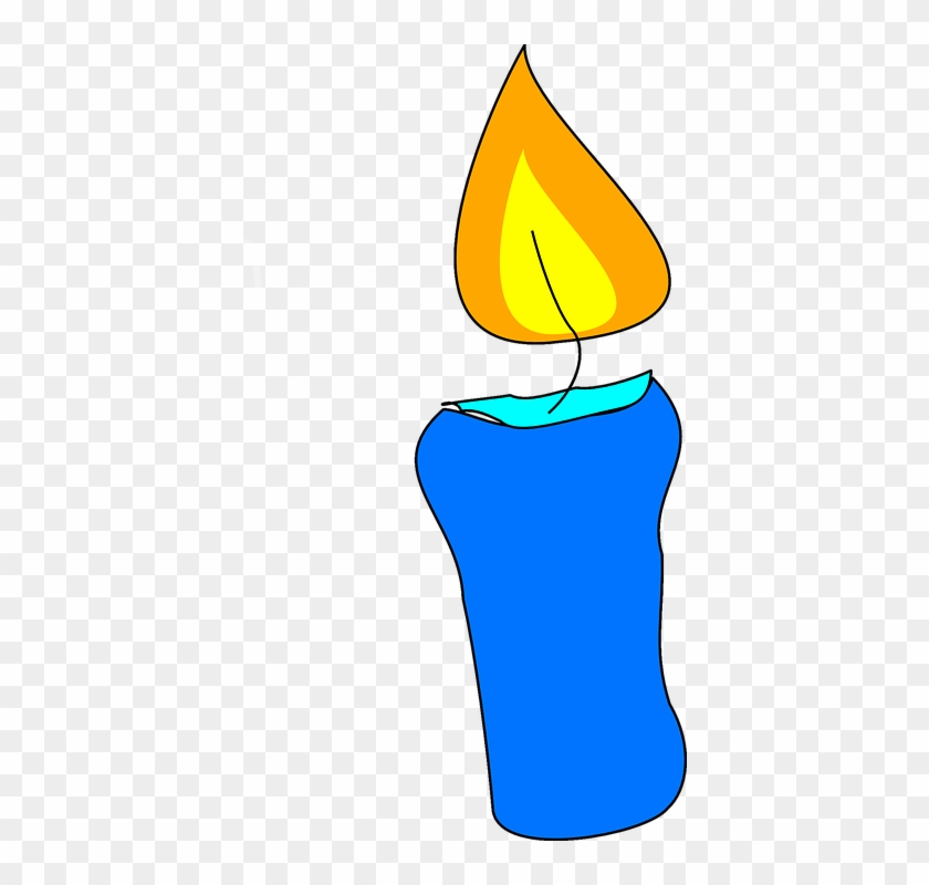 Candle Flame Wax Candle Celebration Spirituality - Cake Candle Clipart #83587