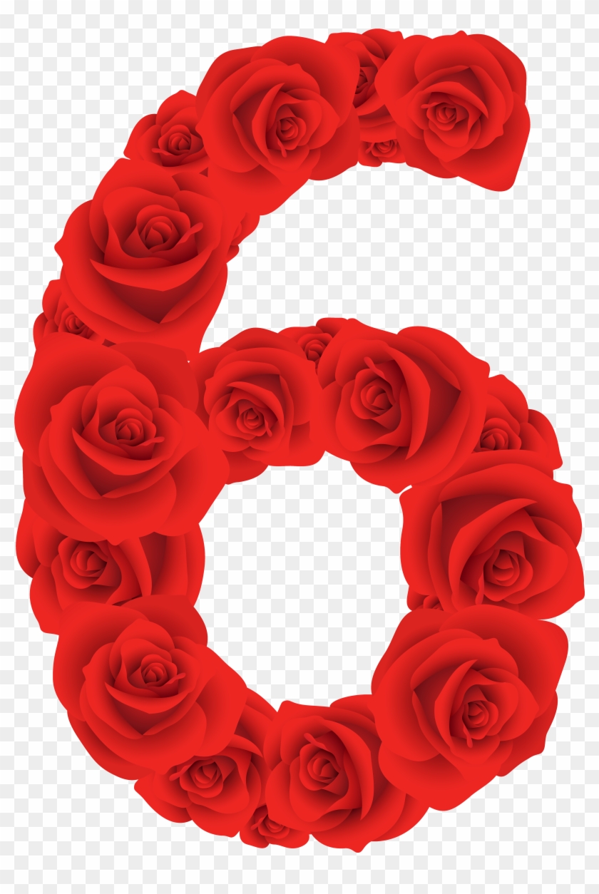Discover Ideas About Number Six - Red Roses Number #83626