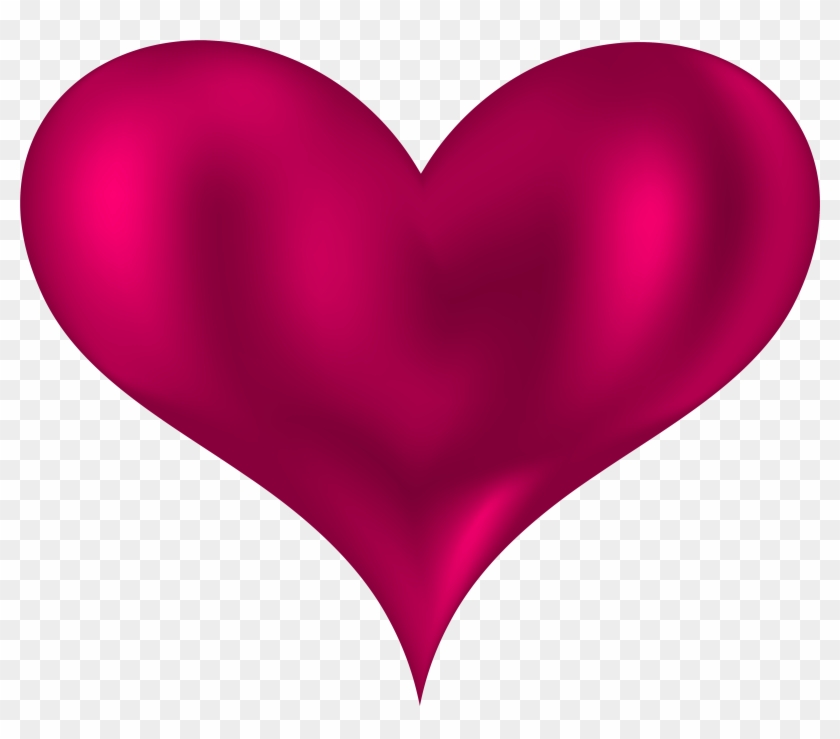 Beautiful Heart Pink Png Clipart - Pink Heart Clipart Png #83799