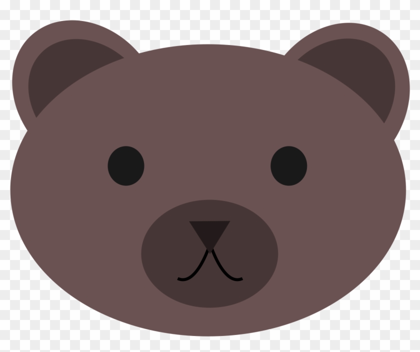 Bear Face Animal Mammal Grizzly Bear Bear - Bear Face In Clip Art #83814
