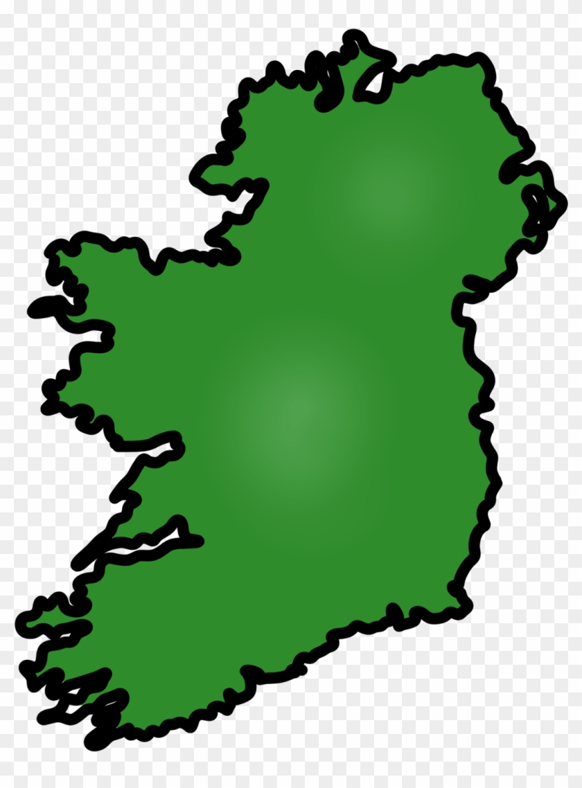 Simple Irish Map Free Cliparts That You Can Download - Ireland Clipart #83862