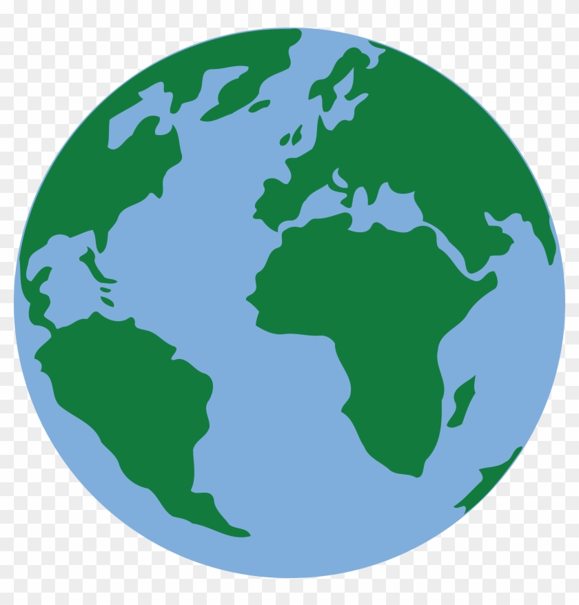 Free Clipart Of A Blue And Green Earth - Earth Png Clipart #84193
