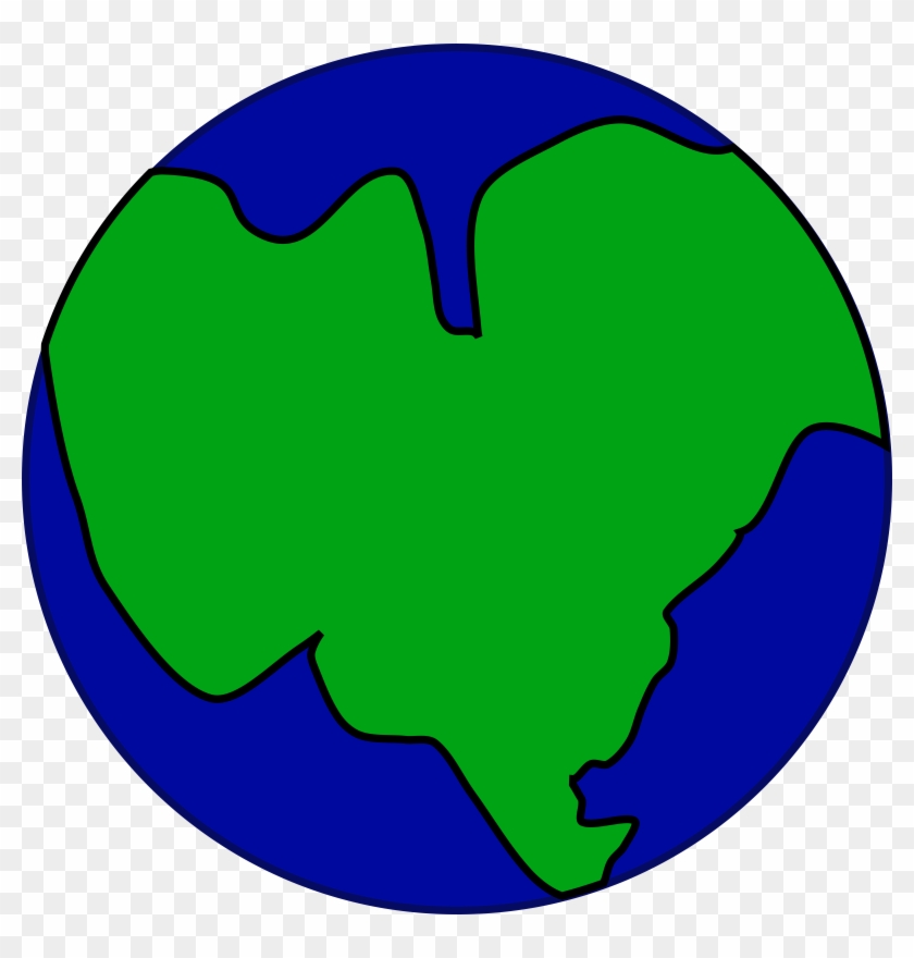 Continent Clipart Free For Download - Earth In One Continent #84213