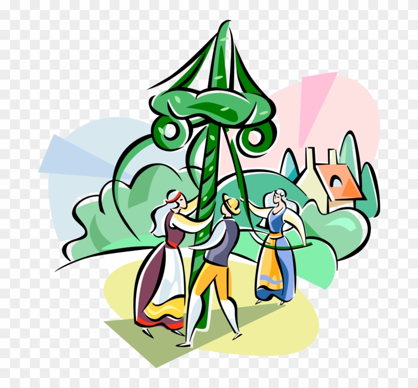 Vector Illustration Of Scandinavian Heritage Swedish Maibaum Clipart Kostenlos Free Transparent Png Clipart Images Download