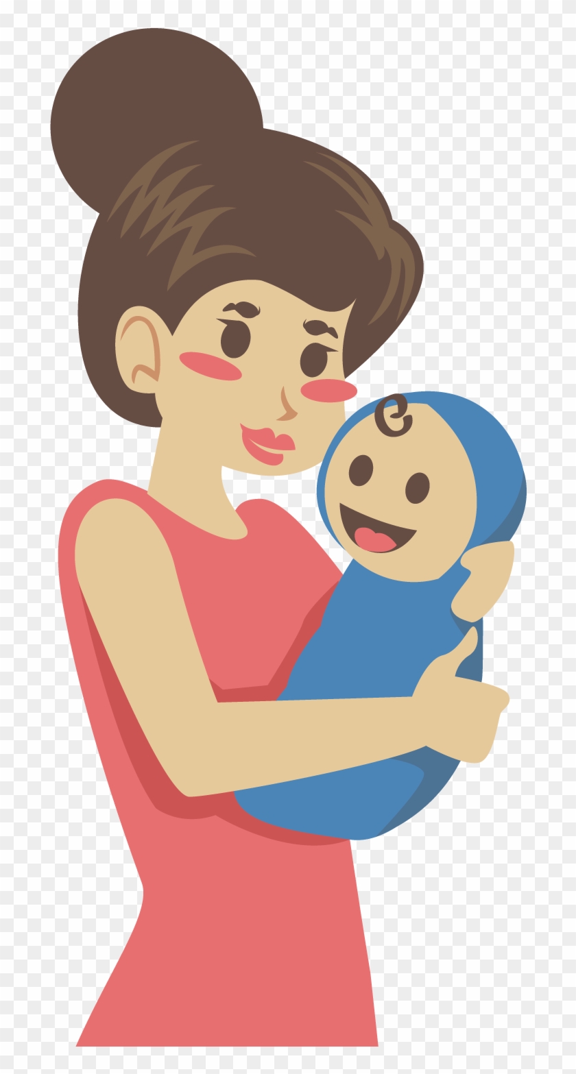 Mother Clip Art - Baby Mom Animation Png #84245