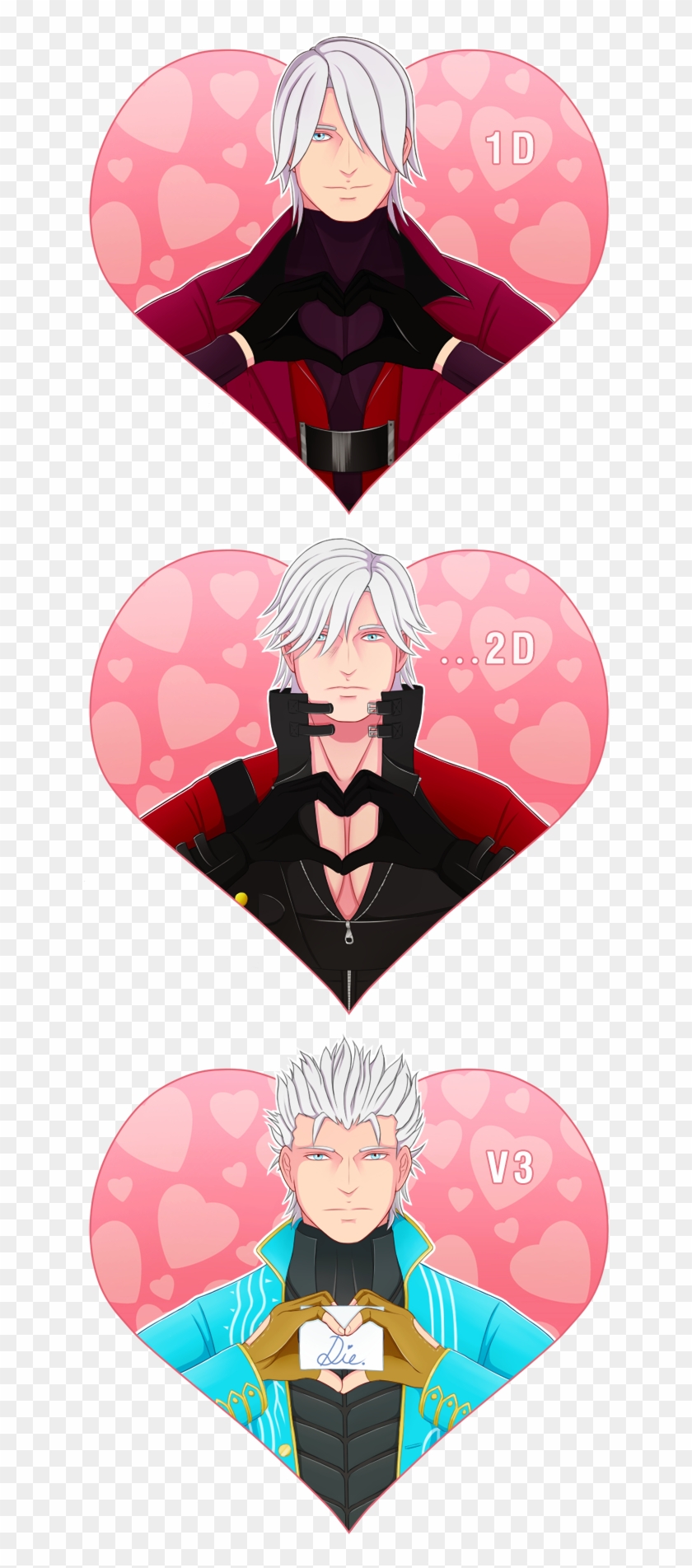 Devil May Cry - Valentines Day Vergil Devil May Cry, clipart, transparent,  png, images, Download