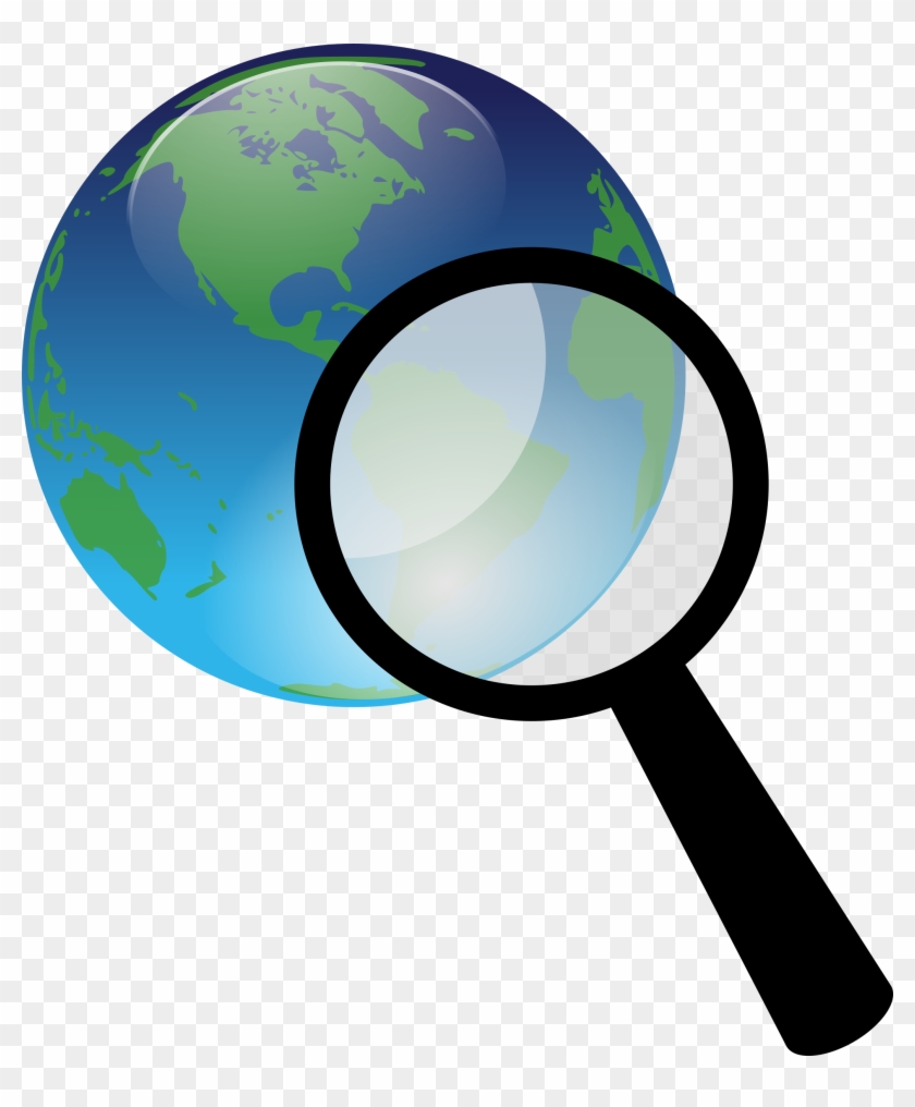 Circle Clipart Glass - Magnifying Glass Research Clipart #84313