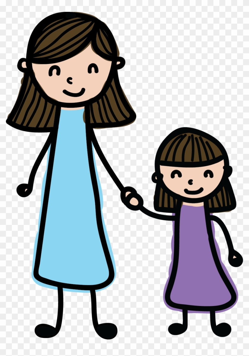 How College Strengthened A Mother - Mother And Daughter Cartoons - Free  Transparent PNG Clipart Images Download