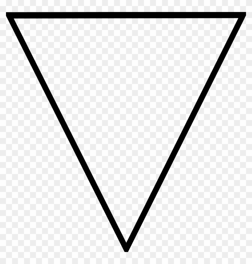 Free Vector Flipped Triangle Clip Art - Triangle Vector #84351