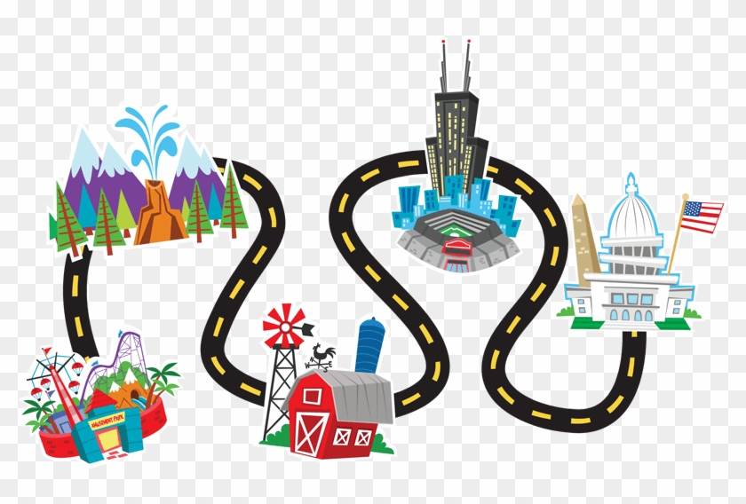 Road Clipart Day Trip - Road Maps Clip Art #84471