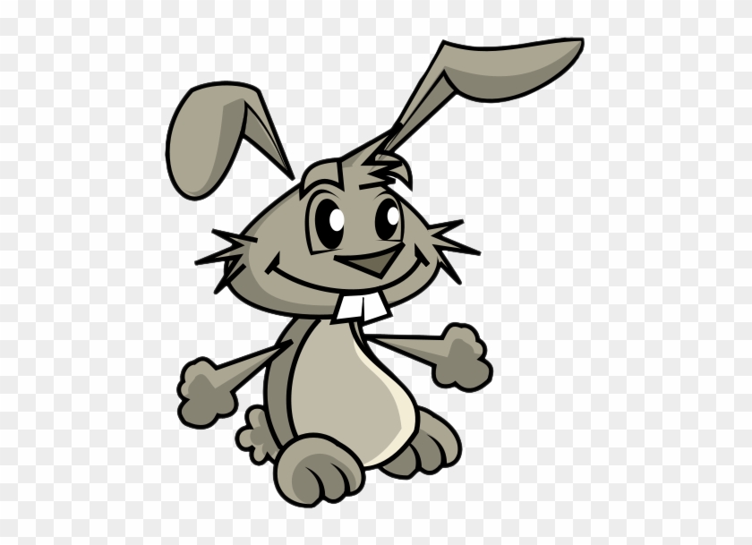 Bunny Black And White Rabbit Clipart Clipartix - Rabbit Clip Art Free #84530