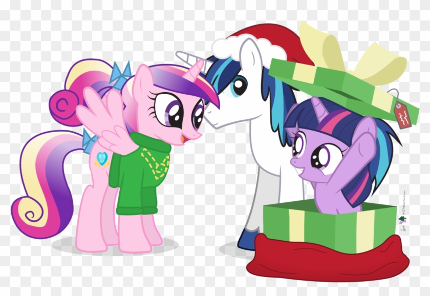 Young Princess Cadence, Young Shining Armor And Filly - Young Princess Cadence, Young Shining Armor And Filly #84571