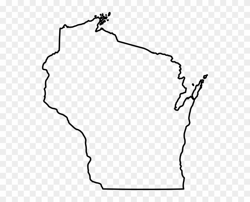 Wisconsin Silhouette Clip Art - Blank Map Of Wisconsin #84788