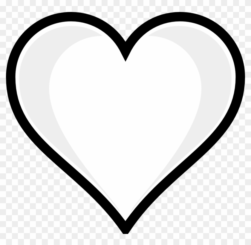 Heart Printable Image Copy Free Coloring Pages For - Heart Clipart Black And White #84942