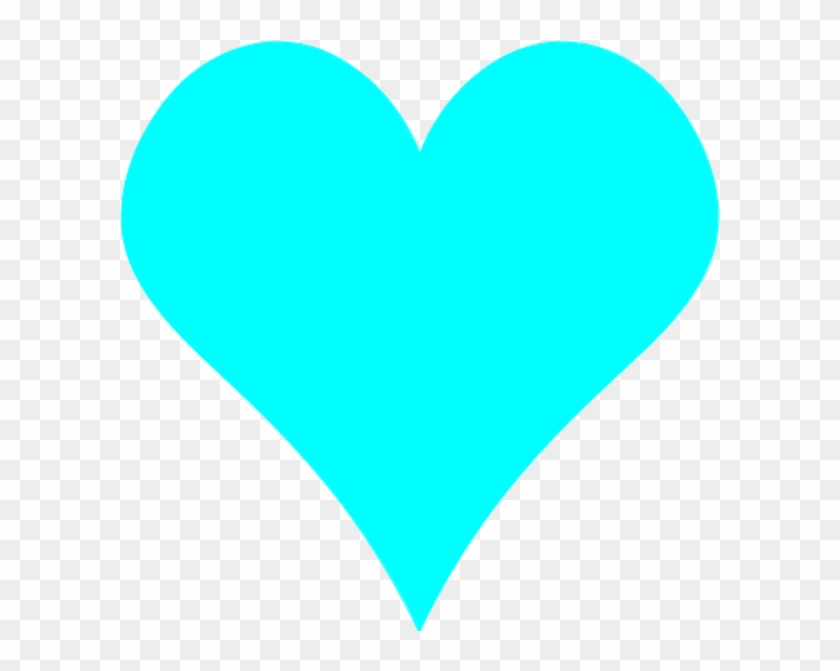 Teal Heart Clip Art Clipart - Light Blue Love Heart #84980