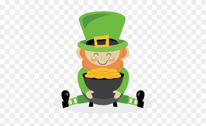 Leprechaun Svg Scrapbook Cut File Cute Clipart Files - Leprechaun Pot Of Gold #85042