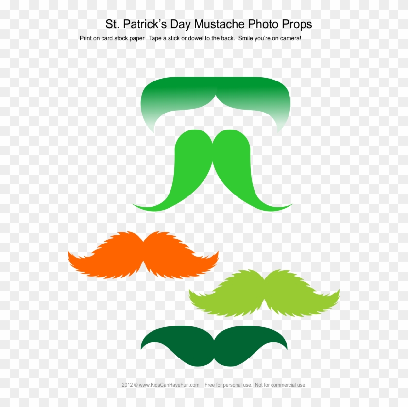 Patrick's Day Mustache Photo Booth Props - St Patrick's Day Photo Booth #85131