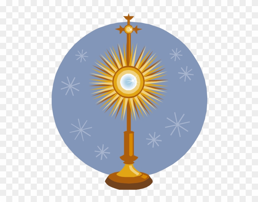 Clip Art Blessed Sacrament Clipart - Adoration Clipart #85284