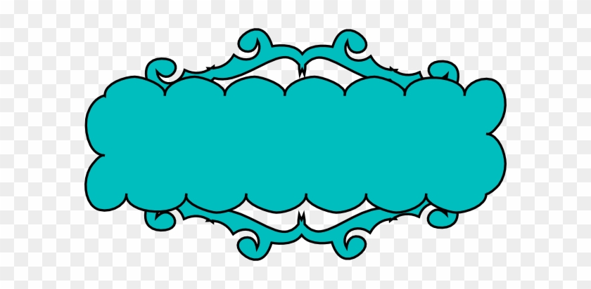 Free Swirly Banner Cliparts, Download Free Clip Art, - Banner Teal Clipart #85333