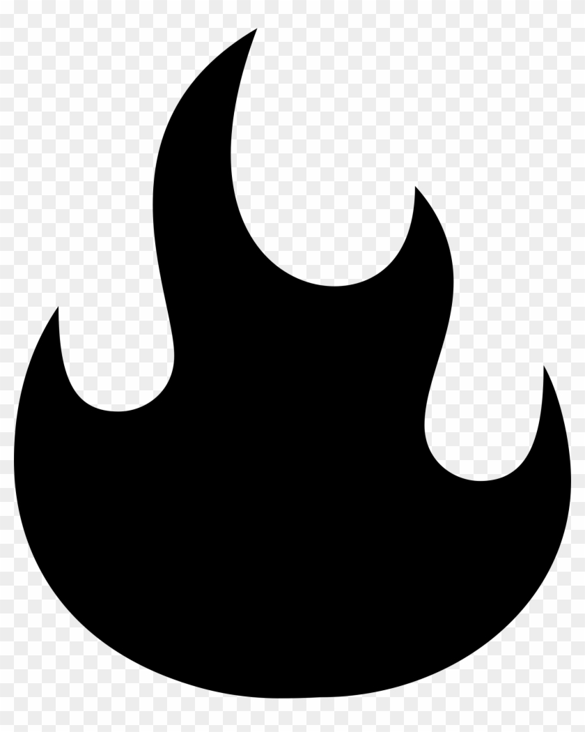 Fire Clipart Silhouette - Fire Clipart Silhouette #85464