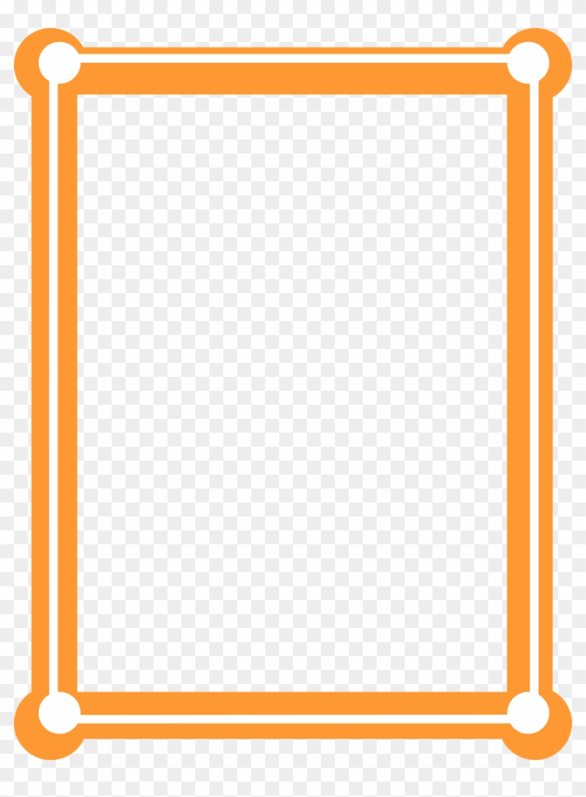 Orange Clipart Picture Frame - Orange Borders And Frames #85498