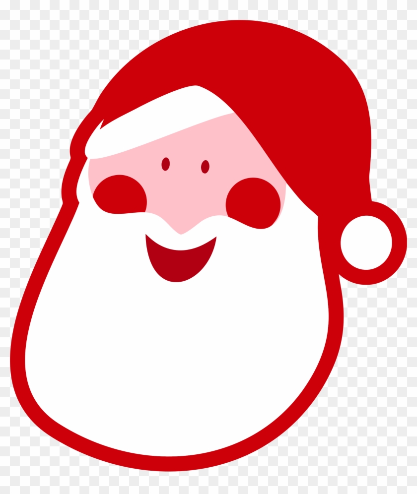Santa Claus Head - Santa Claus Head Clipart #85631