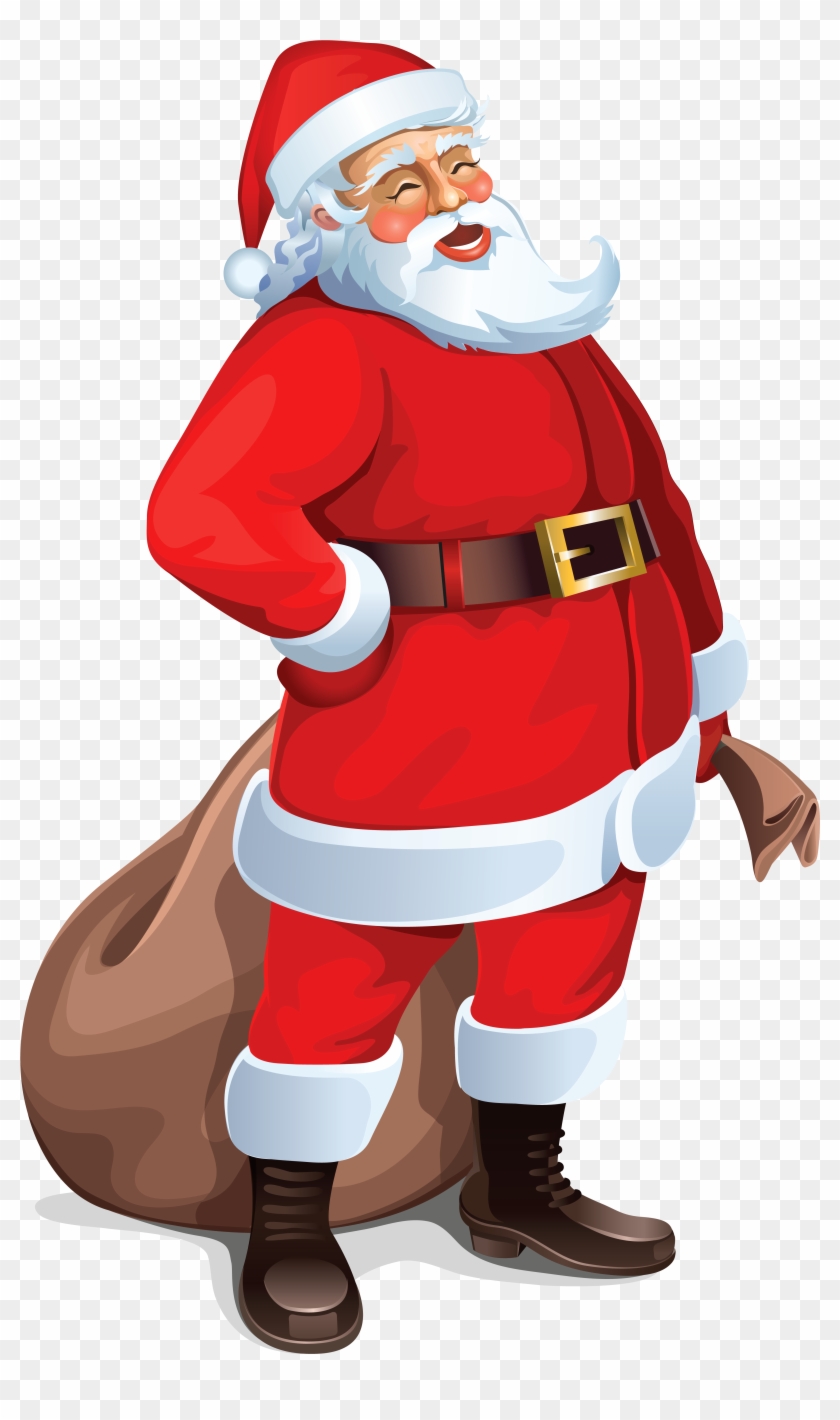 Urgent Free Pictures Of Santa Claus With Green Bag - Santa Claus Png #85642