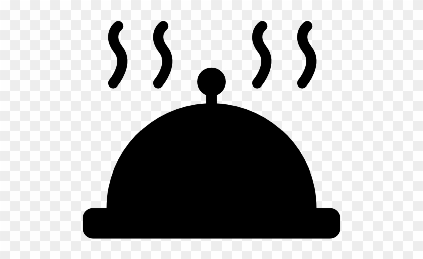 Covered Clipart Food Dish - Food Silhouette #460547