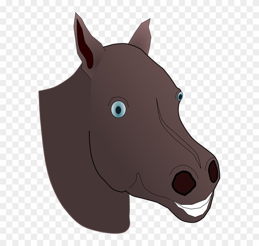 Cute Horse Clipart 14, - Cartoon Horse Head Png #460619