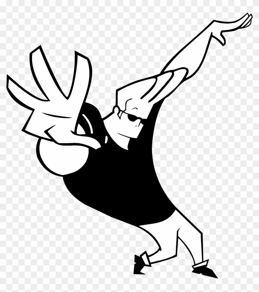 Johnny Bravo Logo Black And White - All Time Favourite Cartoon Characters #460692