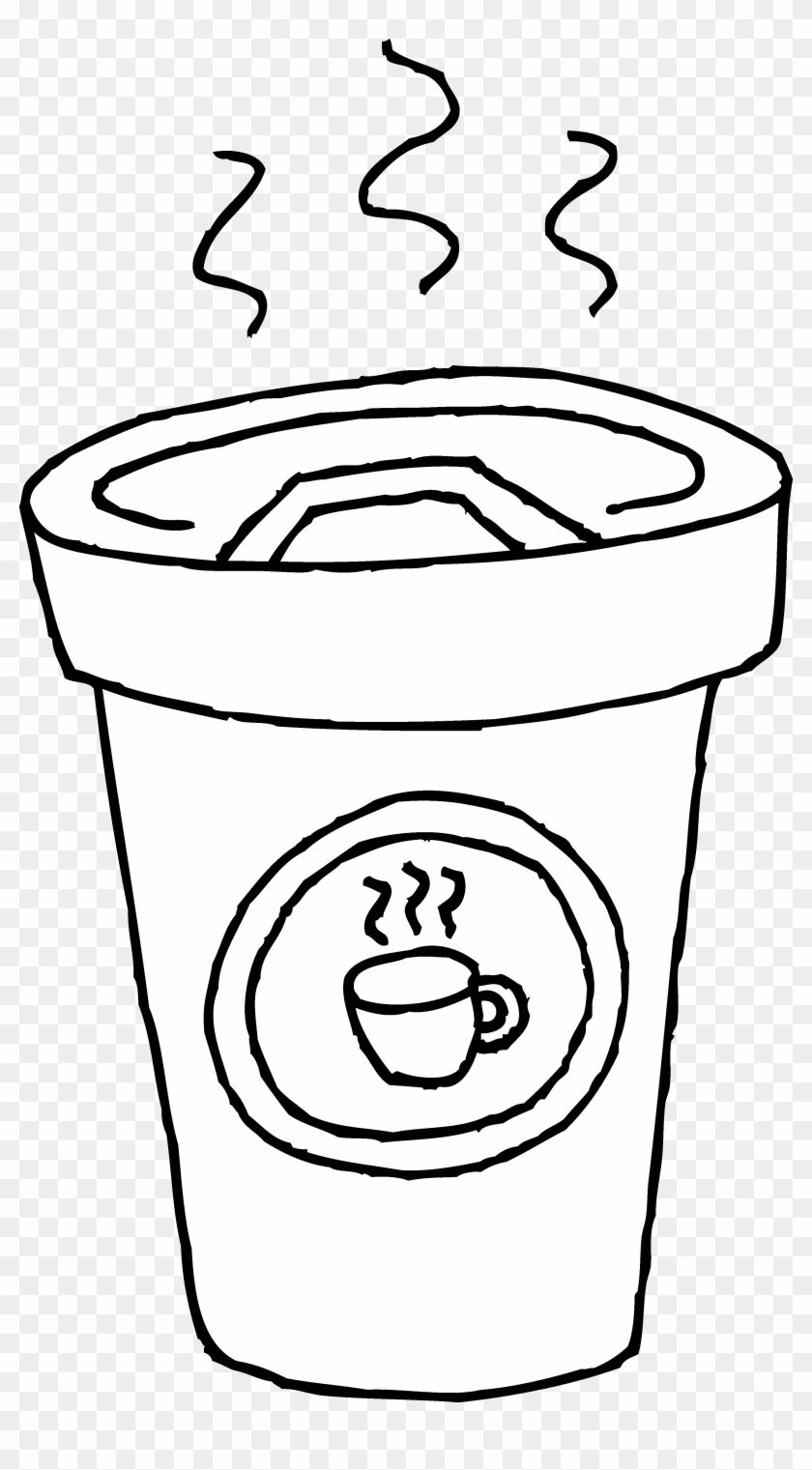 Drawn Mug Coloring Pages - Coffee Cup Clip Art #460776