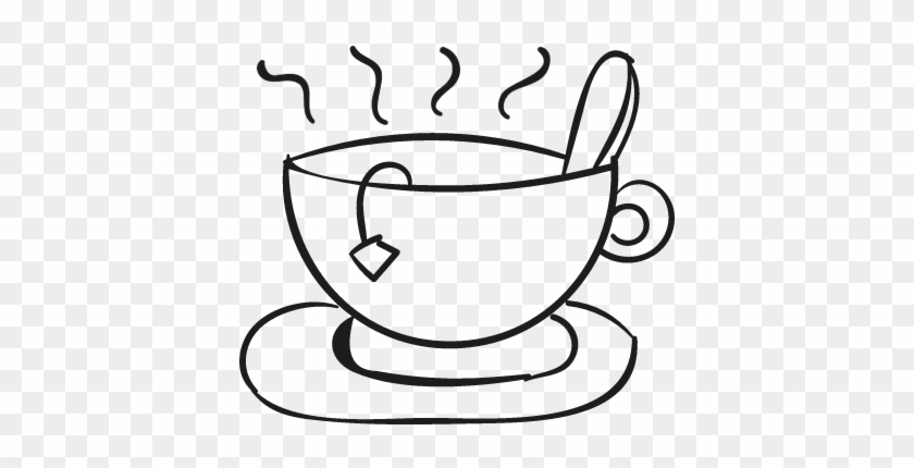 Hot Mug Doodle Vector - Cup Of Tea Doodle #460788