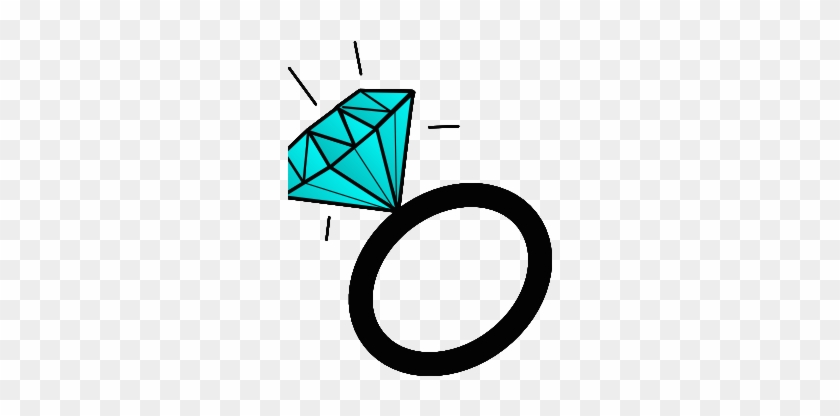 Cartoon Diamond Ring Elegant Engagement Ring Cartoon - Ring #461104