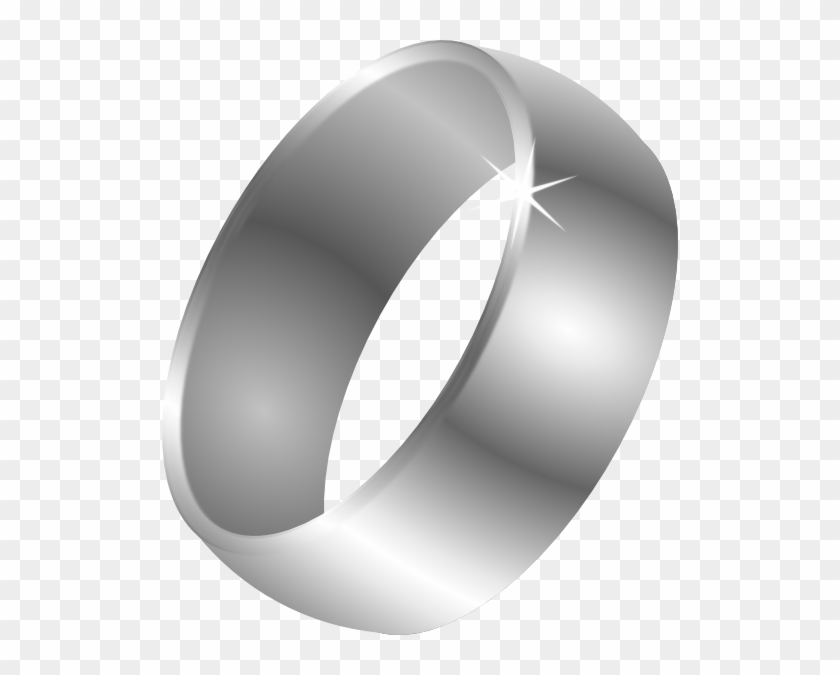 Ring Clipart Silver Ring - Mens Wedding Ring Clipart #461142