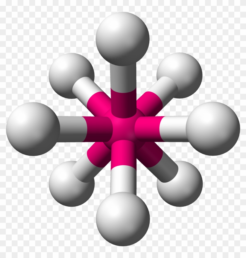 Ax8e0 3d Balls - Square Antiprismatic Molecular Geometry #461148