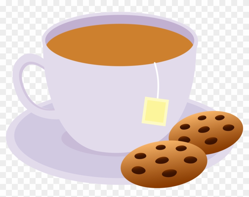 Tea Clipart Cup Tea Cookies Png - Portable Network Graphics #461219