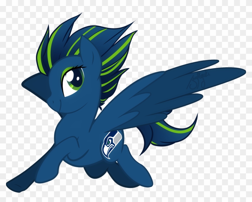 Seahawks Pony - Cartoon #461335