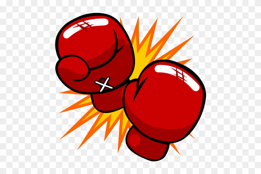 Boxing Glove Kickboxing Cartoon Punch - Cartoon Boxing Glove