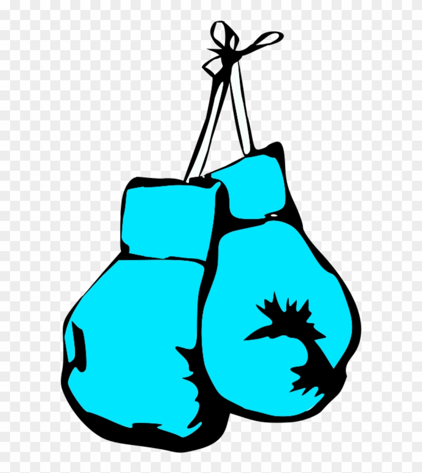 Blue Boxing Gloves Clipart - American Flag Boxing Gloves #461397