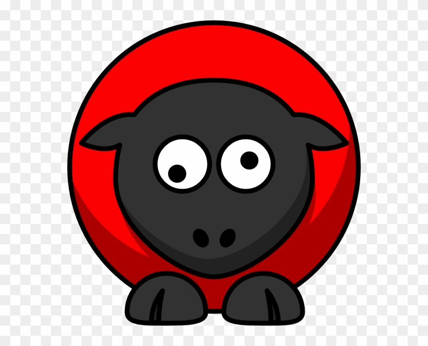 Red On Red On Black Googly Eyes Clip Art At Clker - Desenho Gnu #461422