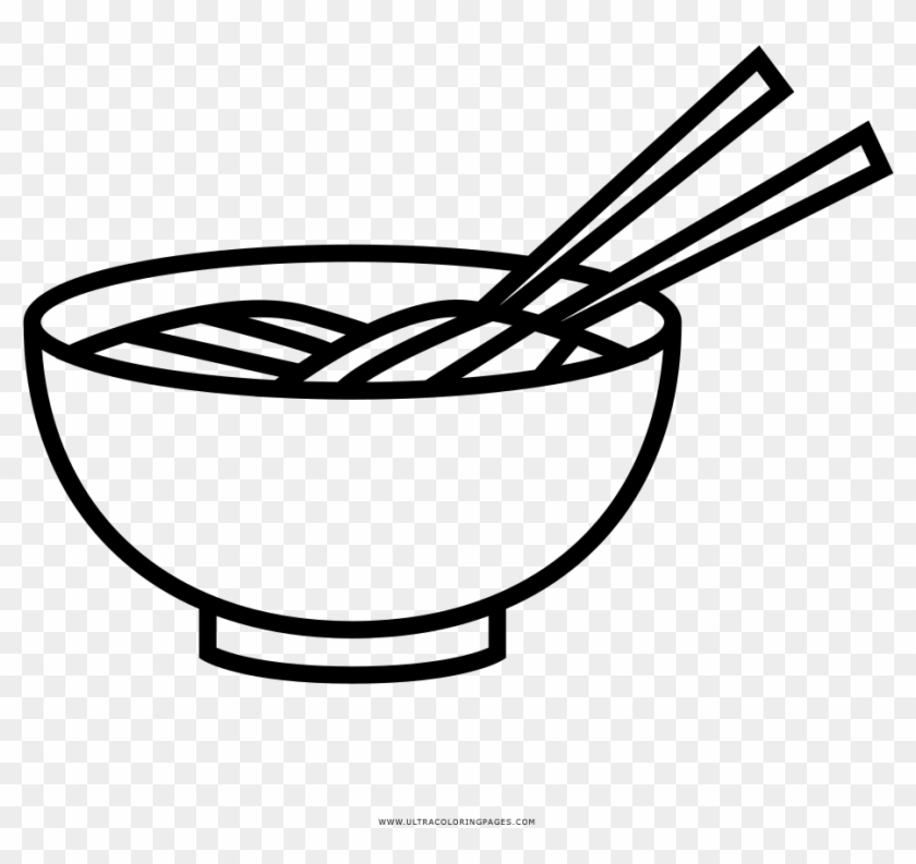 Dibujo De Tallarines Para Colorear - Plato De Sopa Para Colorear #461479