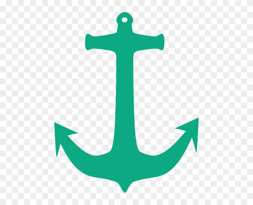 Teal Anchor Clip Art #461536