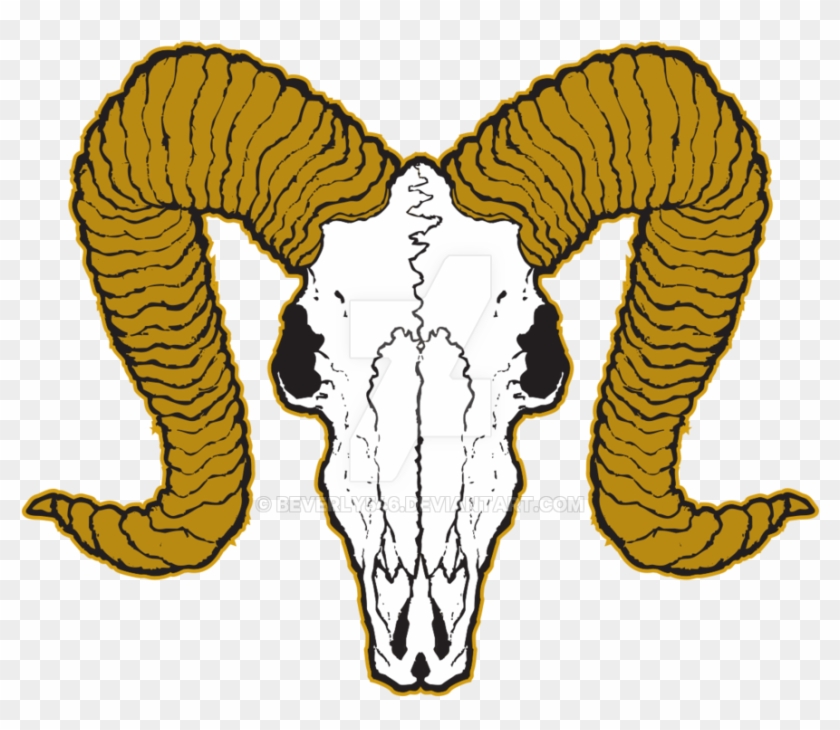 Ram Skull By Beverly546 On Deviantart Ram Horns Png - Art #461624