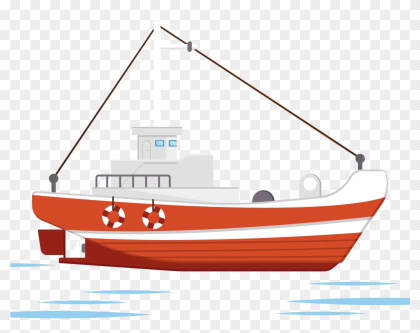矢量红色游轮 - Watercraft #461653