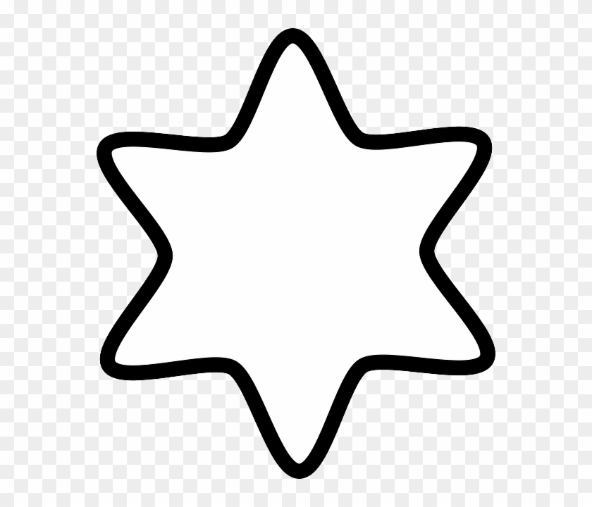 White Sign, David, Symbol, Star, White - Clipart Star Black And White #461748